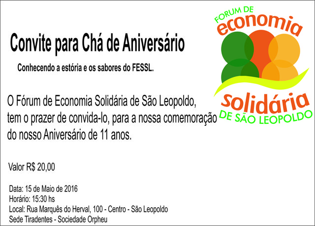 Convite chá fessl 2016 display